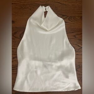 Zara Satin Effect Halter Top